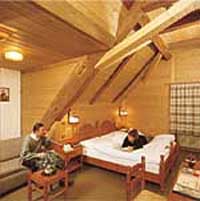 Large 3 room twin with mountain view, an extra bed, private facilities, and breakfast